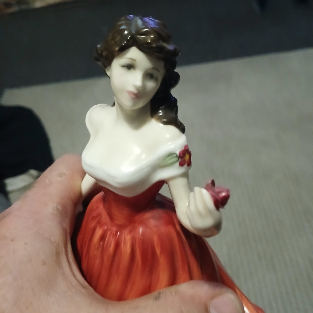 Royal Doulton Red and White Figurine